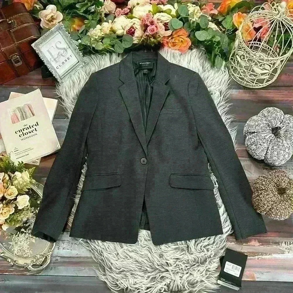 NWT Stormtech Delano Knit Graphite Heather One Button Blazer, M - Picture 2 of 16